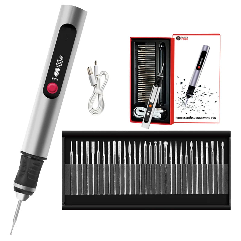 Electric Engraving Pen - 32 Pieces